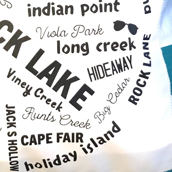 Handmade Table Rock Lake Pillow Cover: Cabin Decor, Marinas & Landmarks, 18x18 - Picture 7 of 10